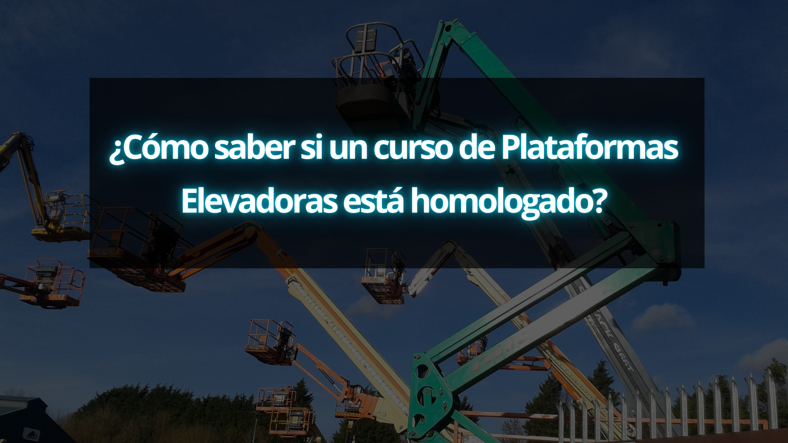 curso online plataforma elevadora